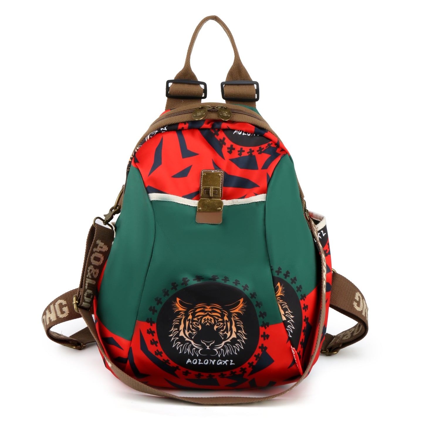 Cross-Border New Arrival Ethnic Style Backpack Women's Shoulder Crossbody Casual Travel Retro Simple Three-Purpose Bag