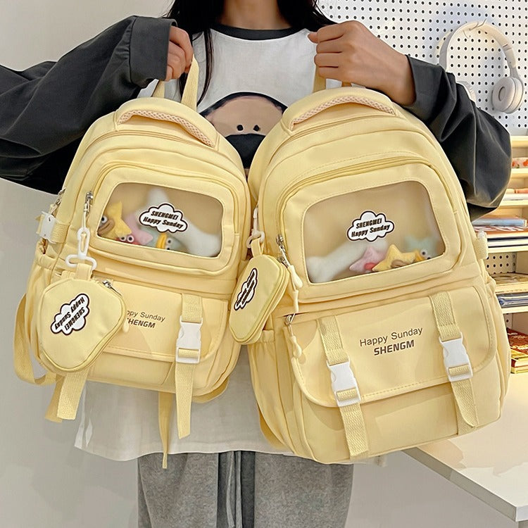 Large Capacity Schoolbag Junior High School Girl High School Student Good-looking Ins Japanese Minority Cute Girl Backpack Female