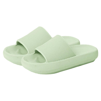 Plastic Thick-Soled Drooping Sandals Summer Indoor Soft Bottom Men's Home Bathroom Bathroom Slippers Beach Shoes Women's