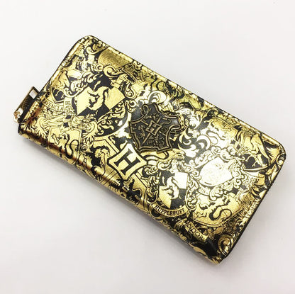 HOT Trade Special Long Wallet Mixed PU Leather Snap Wallet Zipper Coin Purse Clutch