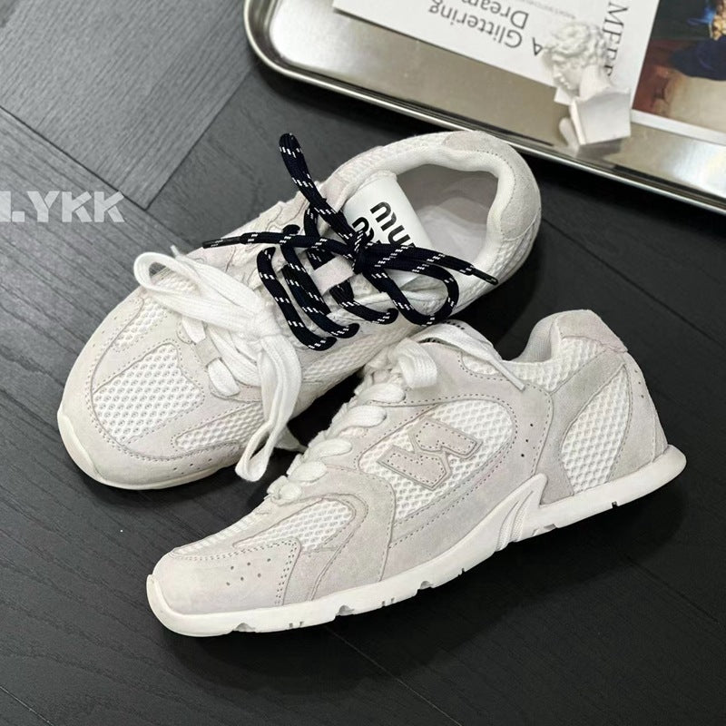 ikearlax In Stock Mesh Surface Clunky Sneakers Women's Ins Fashion  Spring and Summer Joint Hot Cortez Casual Running Sneaker