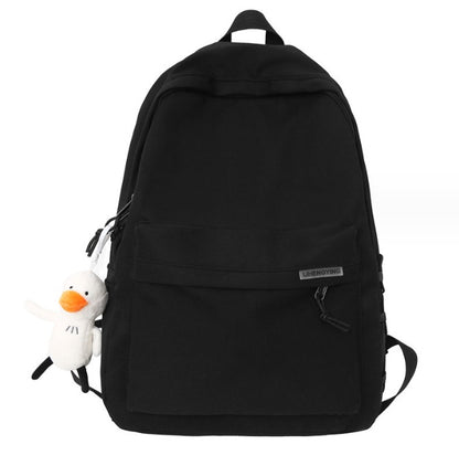 Backpack Men's Simplicity Large Capacity Travel Backpack Female Casual Japanese Junior High School Student High School and College Student Schoolbag Male