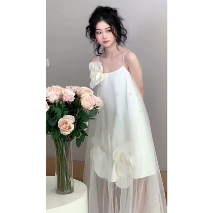 IKEARLAX  Dress High-End Affordable Luxury Niche Bridesmaid Dress Engagement High Sense Morning Gowns Princess Dress Adult Ceremony Birthday Gift Dress