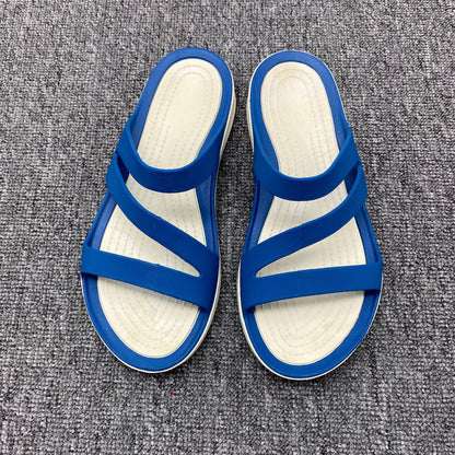 Summer New Soft Bottom Outdoor Sandals Trendy Beach Slippers Women's Stylish Casual Shoes Pullover Slippers