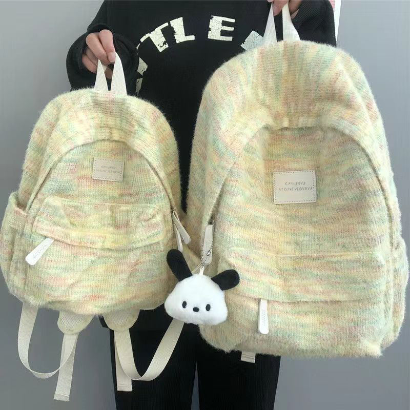 Gradient Color Schoolbag Female Ins Japanese Fresh Good-looking Junior and Senior High School Students All-Match Backpack College Students' Backpack