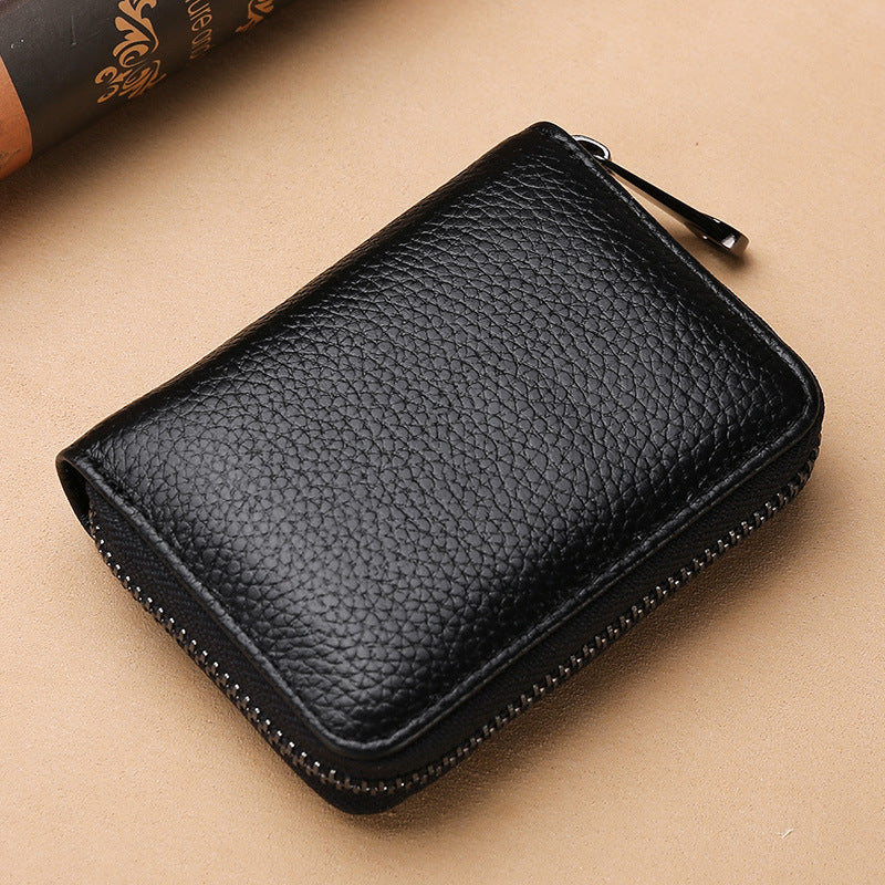 Factory Organ Multiple Card Slots Card Holder Card Case Popular Korean Women's Zip Wallet ID Card Card Holder Card Holder