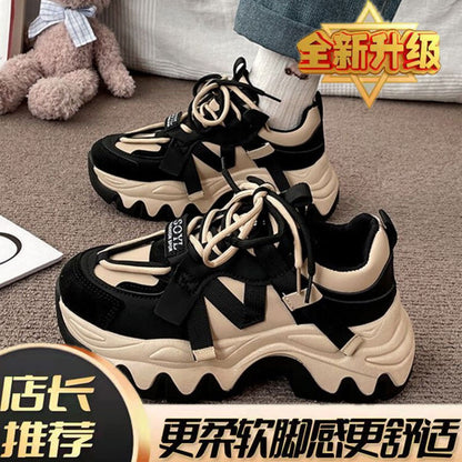 ikearlax Internet Celebrity Super Hot Platform Dad Shoes  Popular Autumn New Fashion All-Matching Ins Fashionable Sports Shoes Female 6