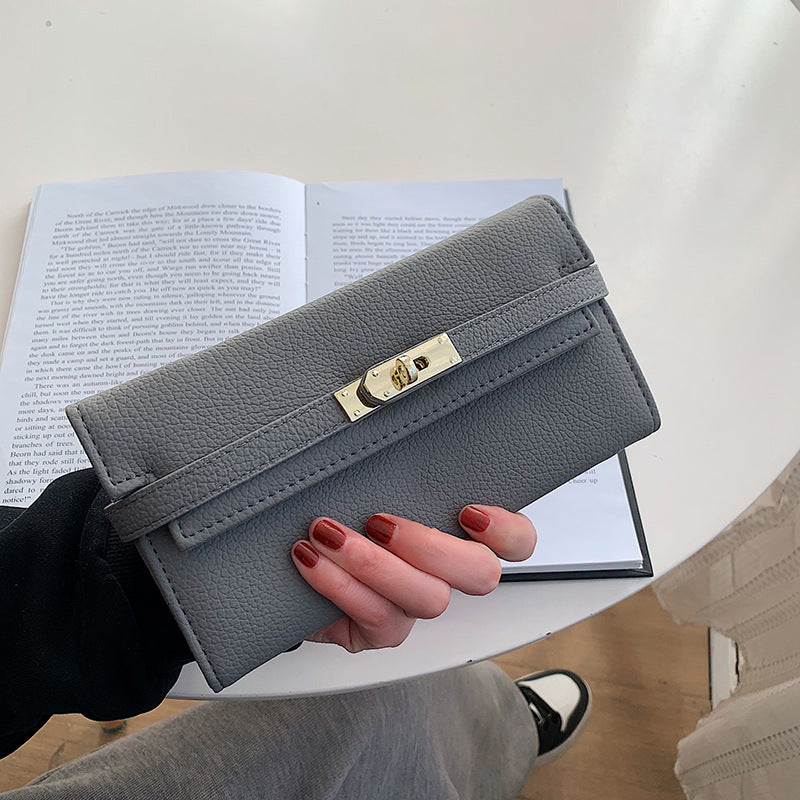 2024 New Fashion Long Clutch Young Girl Personalized Fashion Kelly Bag Versatile Large Capacity Card Holder Fashion Wallet