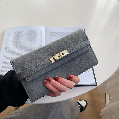 2024 New Fashion Long Clutch Young Girl Personalized Fashion Kelly Bag Versatile Large Capacity Card Holder Fashion Wallet