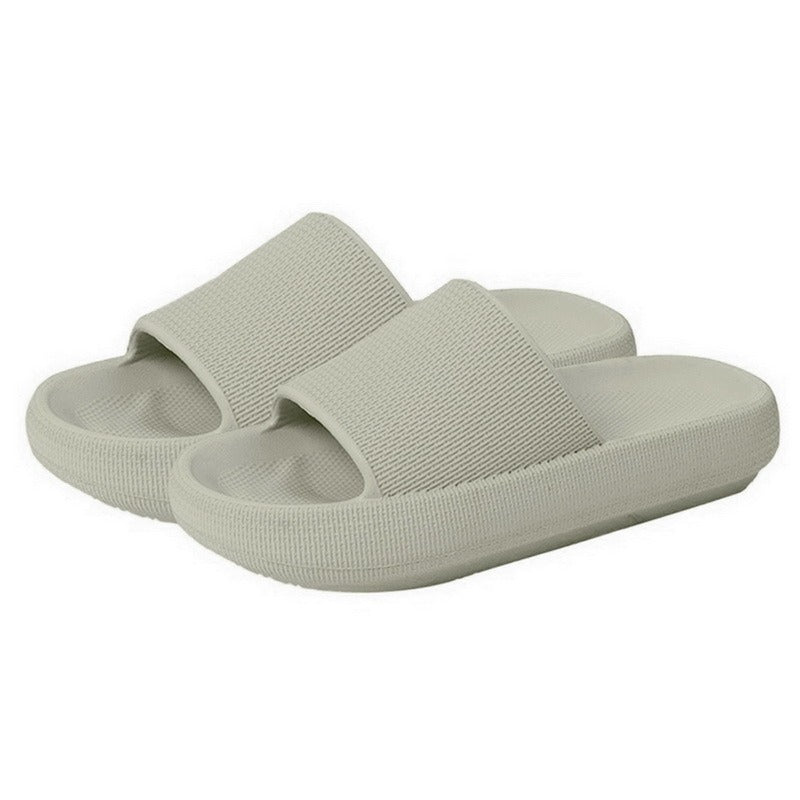 Plastic Thick-Soled Drooping Sandals Summer Indoor Soft Bottom Men's Home Bathroom Bathroom Slippers Beach Shoes Women's