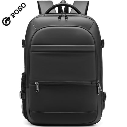 Fashion Brand Large Capacity Men's Travel Backpack Scalable Capacity Travel Carry-on Luggage Dry Wet Separation Multi-Purpose Package