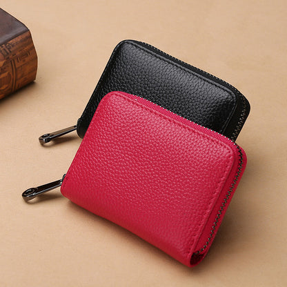 Factory Organ Multiple Card Slots Card Holder Card Case Popular Korean Women's Zip Wallet ID Card Card Holder Card Holder