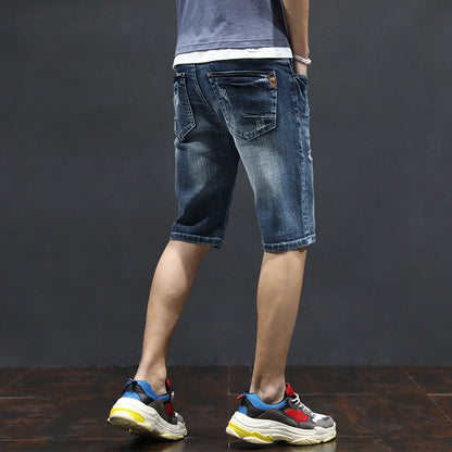 Jeans Men's 2023 Summer Thin Denim Shorts Men's Jeans Boys Summer Pirate Shorts Men's Jeans