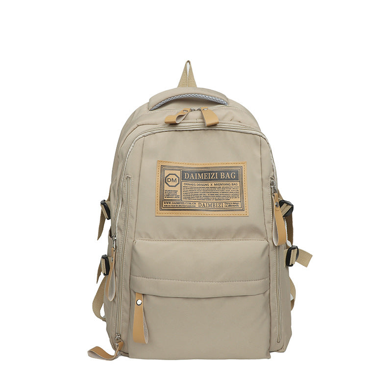 Schoolbag Female Large Capacity High School Junior High School Student Middle School Students' Backpack Primary School Student Letter Backpack College Students' Backpack