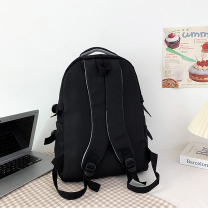 Schoolbag Female Large Capacity High School Junior High School Student Middle School Students' Backpack Primary School Student Letter Backpack College Students' Backpack