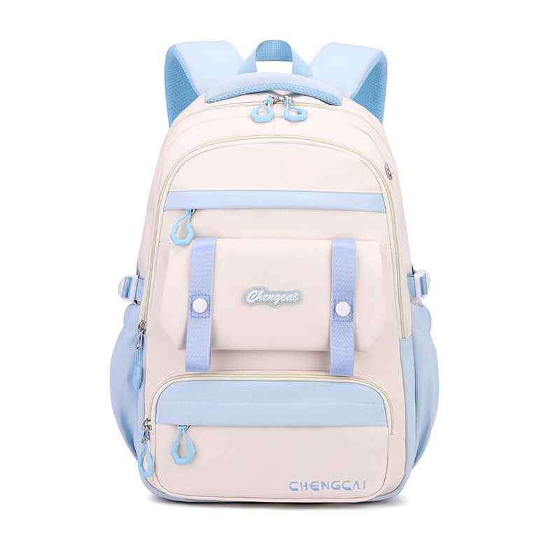 Cross-Border Schoolbag Primary School Student Grade 6 Girls New Middle School Students Tide Brand Large-Capacity Backpack One Piece Dropshipping