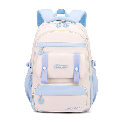 Cross-Border Schoolbag Primary School Student Grade 6 Girls New Middle School Students Tide Brand Large-Capacity Backpack One Piece Dropshipping