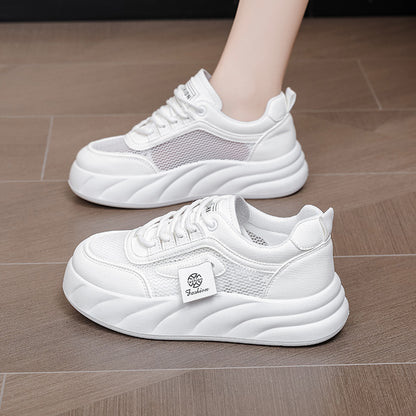 ikearlax Summer New Breathable White Shoes Women's Korean-Style All-Match Mesh Breathable Fashion Student Sports and Leisure Women's Shoes