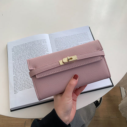 2024 New Fashion Long Clutch Young Girl Personalized Fashion Kelly Bag Versatile Large Capacity Card Holder Fashion Wallet