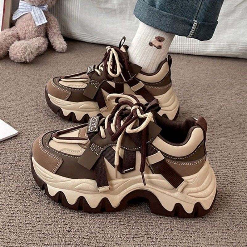 ikearlax Internet Celebrity Super Hot Platform Dad Shoes  Popular Autumn New Fashion All-Matching Ins Fashionable Sports Shoes Female 6