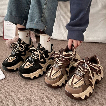 ikearlax Internet Celebrity Super Hot Platform Dad Shoes  Popular Autumn New Fashion All-Matching Ins Fashionable Sports Shoes Female 6