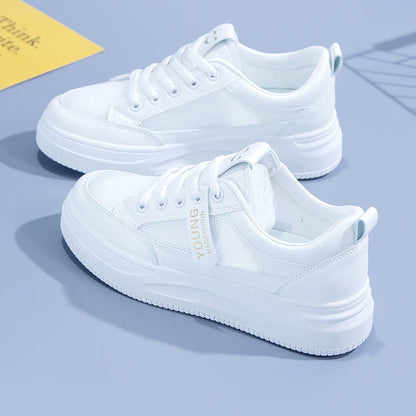 ikearlax White Shoes Female  New Running Shoes Ins Fashionable Ladies Shoes Korean Style Female Student Leisure Sneaker Fashion Sneakers