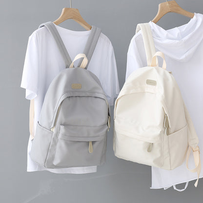 Harajuku Ulzzang Backpack Female High School and College Student Junior's Schoolbag Korean Ins Simple All-Match Backpack Male