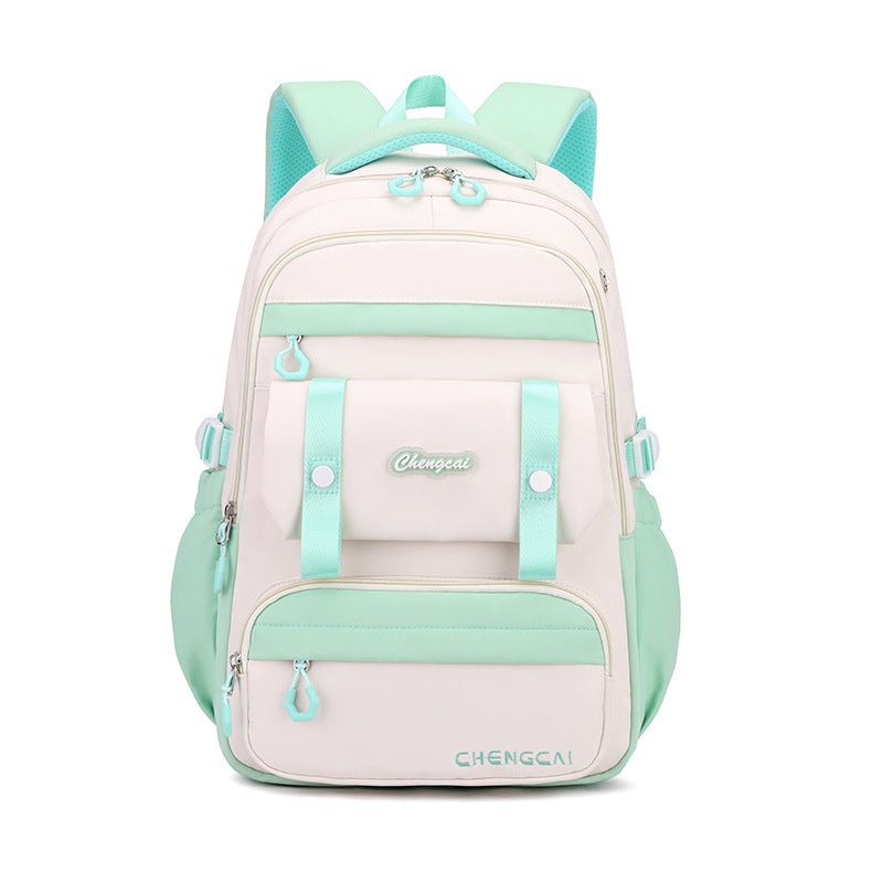 Cross-Border Schoolbag Primary School Student Grade 6 Girls New Middle School Students Tide Brand Large-Capacity Backpack One Piece Dropshipping