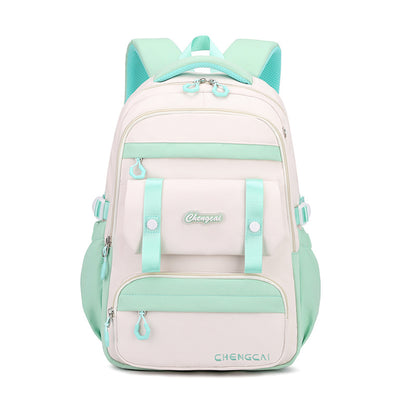 Cross-Border Schoolbag Primary School Student Grade 6 Girls New Middle School Students Tide Brand Large-Capacity Backpack One Piece Dropshipping