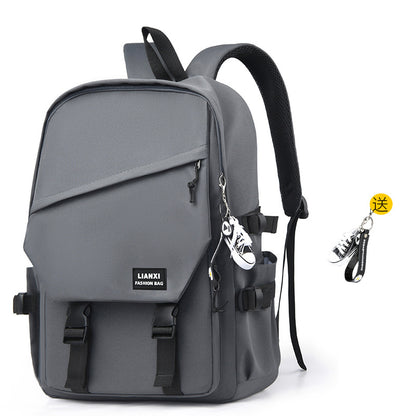 Schoolbag Male College Student Daily Travel Backpack Men's Backpack Female Korean Simple Versatile Travel Computer Bag Female