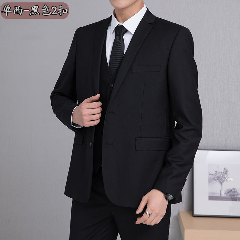 IKEARLAX  Suit Men's Korean-Style Work Korean Slim Fit Suit Suit Group Clothes Formal Dress Groomsman Suit Business Formal Wear Autumn and Winter