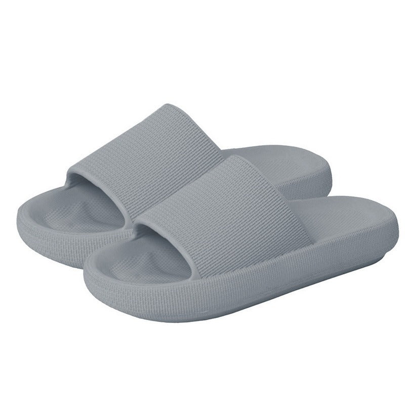 Plastic Thick-Soled Drooping Sandals Summer Indoor Soft Bottom Men's Home Bathroom Bathroom Slippers Beach Shoes Women's