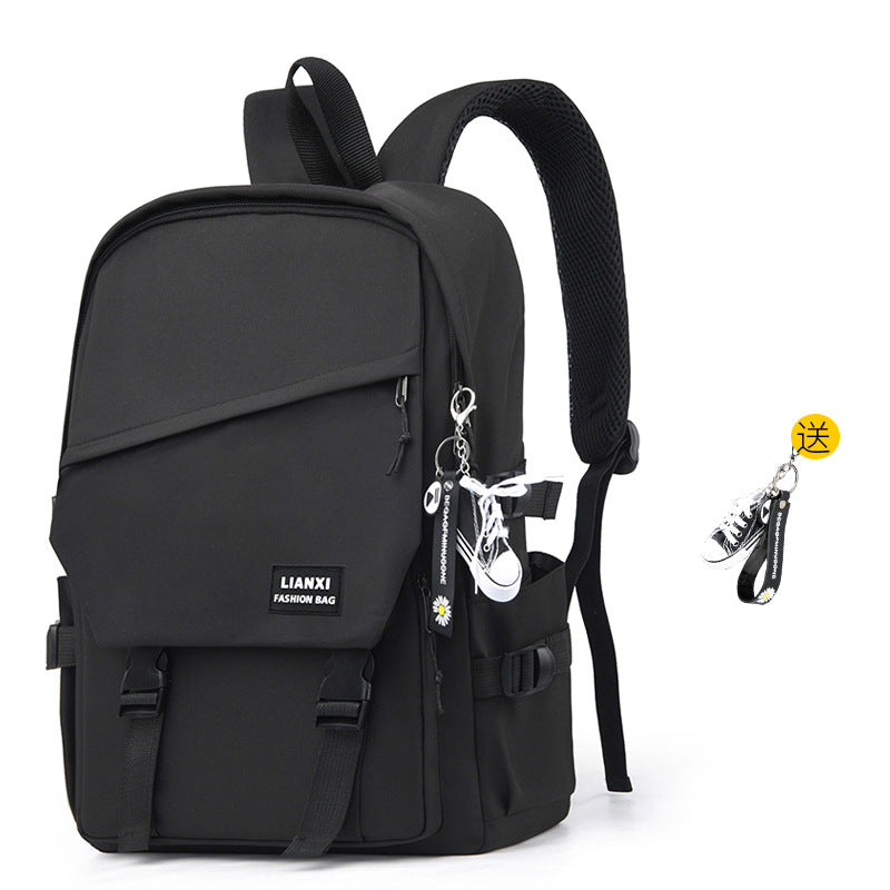 Schoolbag Male College Student Daily Travel Backpack Men's Backpack Female Korean Simple Versatile Travel Computer Bag Female