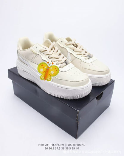 ikearlax Putian Source Factory Women's Shoes NK Double Sole Air Force No. 1 Overseas Low Top Elevator Wild Casual Sports Skate Shoes