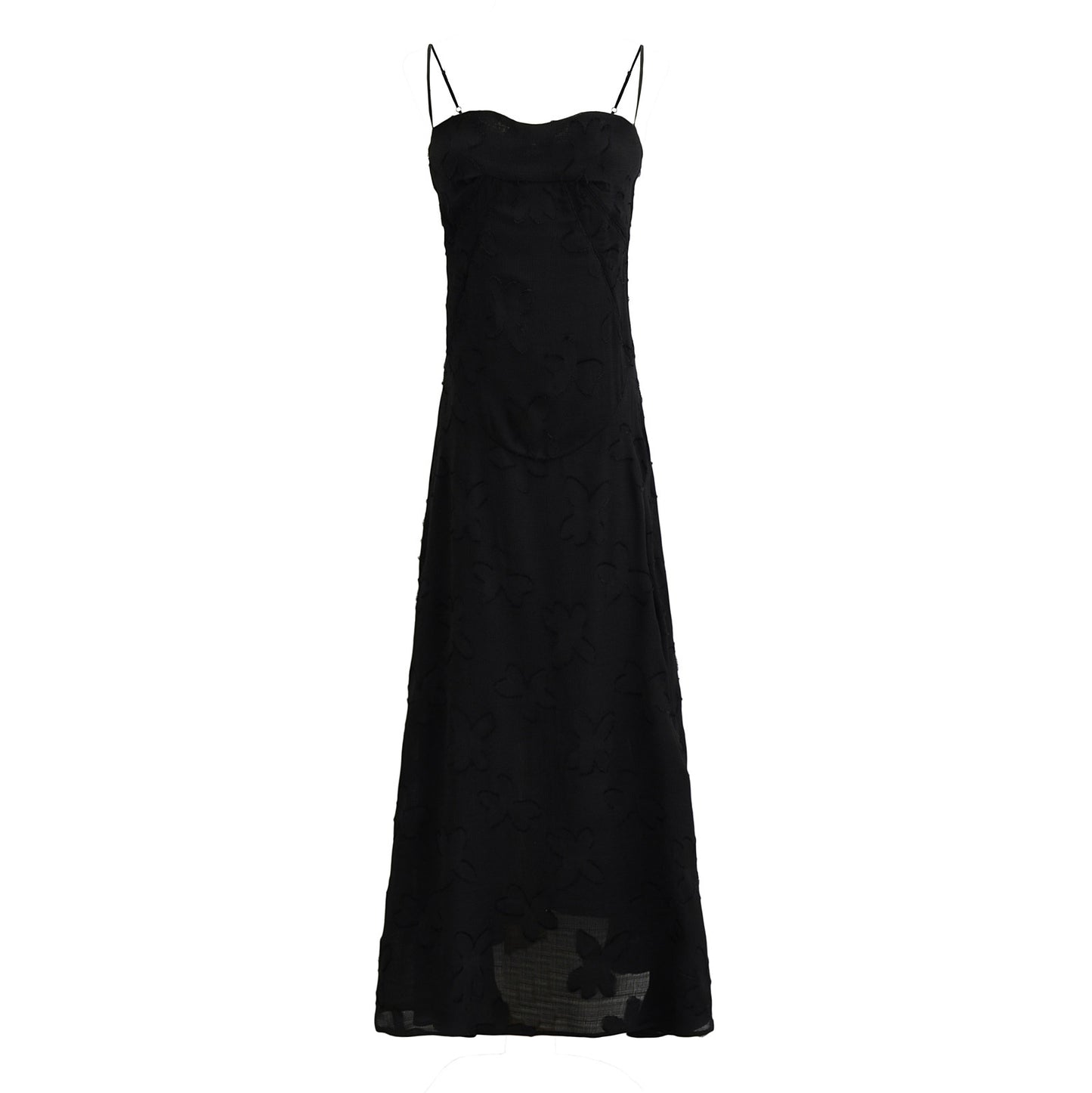 IKEARLAX  Extended! Romantic Encounter  Goddess Sexy Backless Lace up Jacquard Sling Dress Dress Long Dress