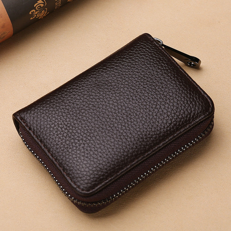 Factory Organ Multiple Card Slots Card Holder Card Case Popular Korean Women's Zip Wallet ID Card Card Holder Card Holder