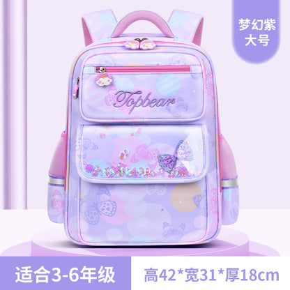 New  Primary School Schoolbag Girls' Large Capacity Cute Cartoon Children's Schoolbag Spine Protection Backpack