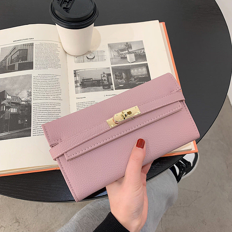 2024 New Fashion Long Clutch Young Girl Personalized Fashion Kelly Bag Versatile Large Capacity Card Holder Fashion Wallet