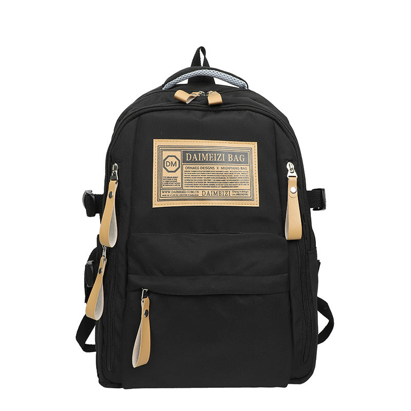 Schoolbag Female Large Capacity High School Junior High School Student Middle School Students' Backpack Primary School Student Letter Backpack College Students' Backpack