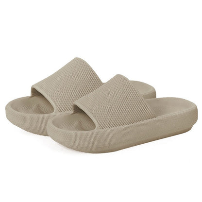 Plastic Thick-Soled Drooping Sandals Summer Indoor Soft Bottom Men's Home Bathroom Bathroom Slippers Beach Shoes Women's