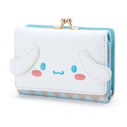 New Fresh Sweet Short Female Lady Wallet Animal PU Leather Purse Cartoon Cute Mini Macaron