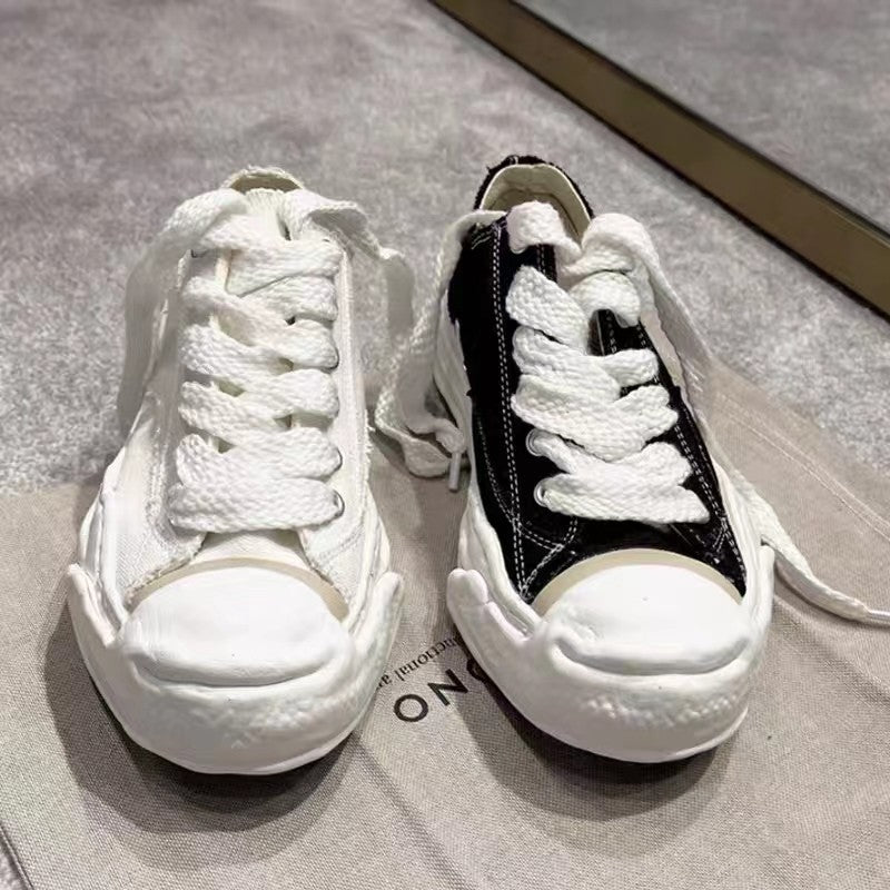 ikearlax Pure MMY Sanyuan Kangyu Jack Purcell Dissolved Shoes Yu Wenle Same Style Canvas Platform Height Increasing Men and Women Couple Sneakers