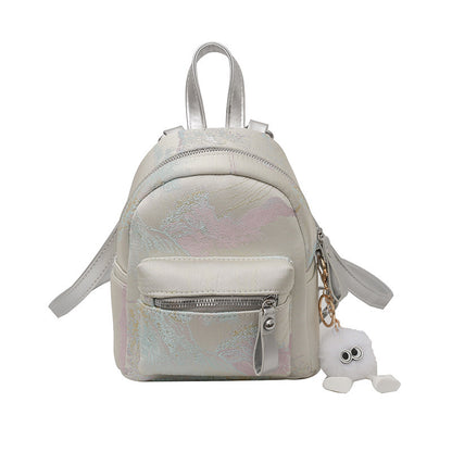 Korean Style Niche Mini Backpack  Summer Girls' Bags Advanced Texture Simple One-Shoulder Crossboby Bag