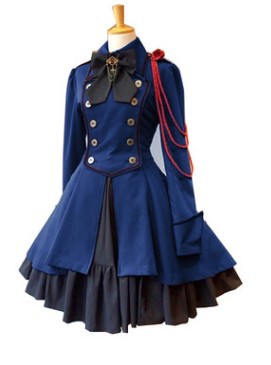 ikearlax Wish Hot Medieval Renaissance Vintage Bow Long Sleeve Ruffled Cosplay Dress Mi1624