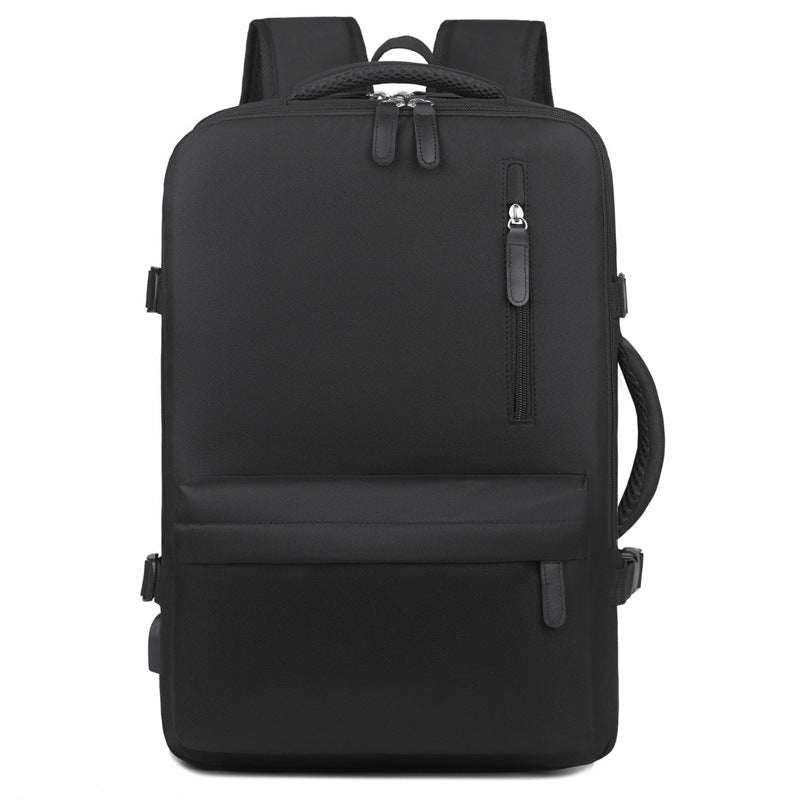 Backpack Women's Short-Distance Travel Bag Business Trip Large Capacity Schoolbag High Sense Men's Expansion Computer Backpack