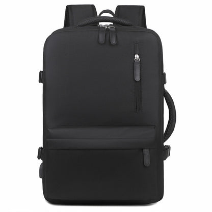 Backpack Women's Short-Distance Travel Bag Business Trip Large Capacity Schoolbag High Sense Men's Expansion Computer Backpack