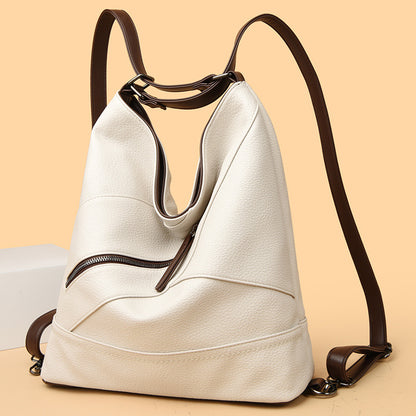 Cross-Border Advanced Sentong Qin Tote Bag Women's  New Soft Leather Fashion Shoulder Bag Large Capacity Backpack Women's Bag