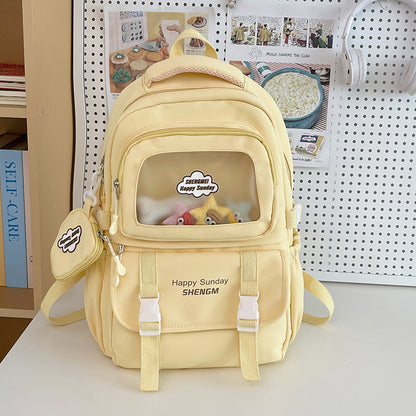 Large Capacity Schoolbag Junior High School Girl High School Student Good-looking Ins Japanese Minority Cute Girl Backpack Female