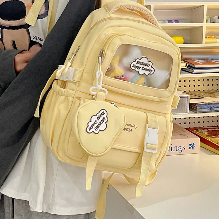 Large Capacity Schoolbag Junior High School Girl High School Student Good-looking Ins Japanese Minority Cute Girl Backpack Female