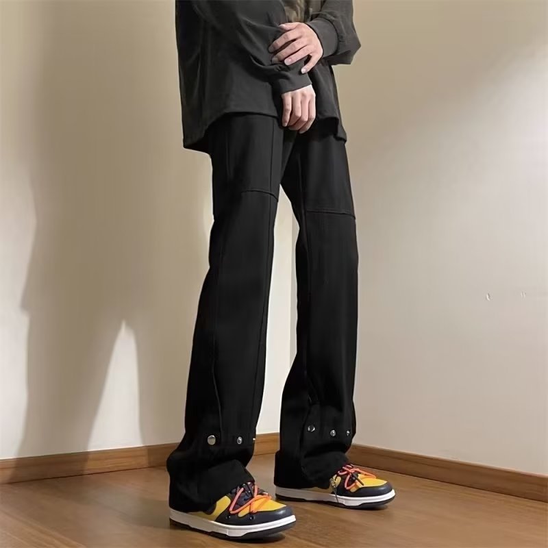 American Vibe Pants High Street Fashion Brand Stretch Jeans Men's Spring and Autumn Straight Slimming Boys Pants